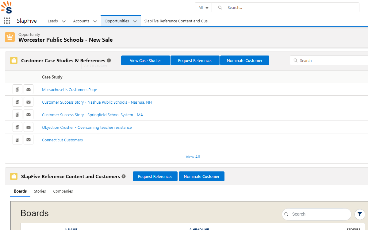 Customer Reference Management