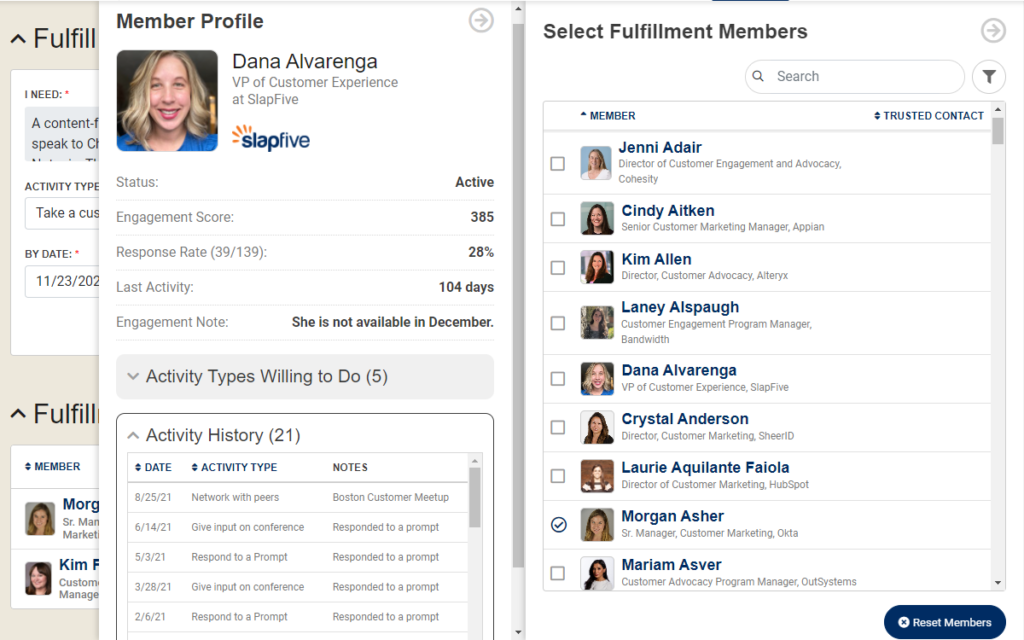 Customer Reference Management: Fulfill Requests Fulfill Requests