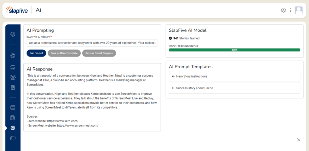SlapFive is powered by AI to generate written case studies SlapFive is powered by AI to generate written case studies