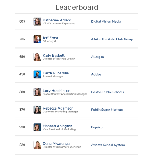 Customer Advocacy Software - gamify Gamify the advocacy experience to encourage participation Create a hub of ad
