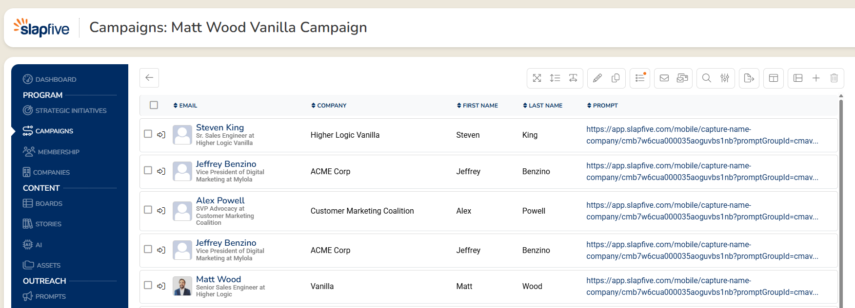 Personalize engagement